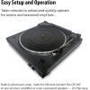 imageDenon DP29F Fully Automatic Record Player Analog Turntable with Builtin RIAA Phono Equalizer Unique Automated Tonearm Design Manual Lifter Mechanism Rigid Diecast Aluminum for Stability
