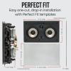 imagePolk Audio 255cRT in Wall Speakers 2 525quot Drivers  The Vanishing Series  Easily Fits into the Wall  Power Port  Paintable Grille Center Channel Speakers Home Audio BlackWhiteSingle