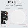 imagePolk Audio 80FXRT inCeiling 2Way Round Surround Speakers  8quot Woofer Dual 34quot Tweeters  100 Watts  Paintable Sheer Grille  White PairSpeaker