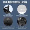 imagePolk Audio 90RT 3Way inCeiling Speaker  The Vanishing Series  Perfect for Mains Rear or Side Surrounds  Paintable WaferThin Sheer Grille  Dual BandPass Bass Ports for Low FrequenciesSpeaker