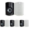 imagePolk Audio Atrium 8 SDI Flagship Outdoor Speaker Black  Use as Single Unit or Stereo Pair Powerful Bass ampamp Broad Sound Coverage Withstands Extreme Weather ampamp TemperatureWhite