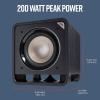 imagePolk Audio HTS 10 Powered Subwoofer with Power Port Technology  10 Woofer up to 200W Amp  For the Ultimate Home Theater Experience  Modern Sub that Fits in any Setting  Washed Black Walnut