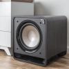 imagePolk Audio HTS 12 Powered Subwoofer Power Port Technology 12 Woofer up to 400W Amp Ultimate Home Theater Experience Washed Black Walnut