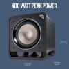imagePolk Audio HTS 12 Powered Subwoofer Power Port Technology 12 Woofer up to 400W Amp Ultimate Home Theater Experience Washed Black Walnut