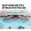 imagePolk Audio MagniFi Max AX 512 Channel Sound Bar with 10quot Wireless Subwoofer Dolby Atmos and DTSX Certified Polks Patented VoiceAdjust ampamp SDA Technologies Easy Setup BlackMax AX