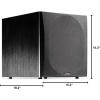 imagePolk Audio PSW505 12quot Powered Subwoofer  Deep Bass Impact ampamp DistortionFree Sound Up to 460 Watts Easy Integration with Home Theater Systems BlackPSW505