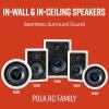 imagePolk Audio RC65i 2Way Premium inWall 65 Speakers Rectangular Indoor Speakers Set of 2 Perfect for Damp and Humid Indoor Placement  Bath Kitchen Covered Porches White Paintable Grille8 Pack