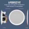 imagePolk Audio RC65i 2Way Premium inWall 65 Speakers Rectangular Indoor Speakers Set of 2 Perfect for Damp and Humid Indoor Placement  Bath Kitchen Covered Porches White Paintable Grille4 Pack