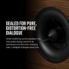 imagePolk Audio Reserve Series R300 Compact Center Channel Loudspeaker for Dynamic Detailed Audio 1quot Pinnacle Ring Tweeter ampamp Dual 525quot Turbine Cone Woofers HiRes Certified Wall Mountable Walnut BrownBlack