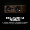 imagePolk Audio Reserve Series R300 Compact Center Channel Loudspeaker for Dynamic Detailed Audio 1quot Pinnacle Ring Tweeter ampamp Dual 525quot Turbine Cone Woofers HiRes Certified Wall Mountable Walnut BrownBrown