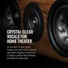imagePolk Audio Reserve Series R350 Slim Center Channel Loudspeaker Doubles as LeftRight Surround Speaker 1quot Pinnacle Ring Tweeter ampamp Four 4quot Turbine Cone Woofers Dolby Atmos ampamp IMAX Enhanced Walnut BrownBlack