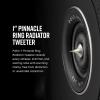imagePolk Audio Reserve Series R400 Large Center Channel Loudspeaker 1quot Pinnacle Ring Tweeter ampamp Dual 4quot Turbine Cone Woofers HiRes Certified Dolby Atmos ampamp IMAX Enhanced Wall Mountable BlackBlack