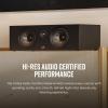 imagePolk Audio Reserve Series R400 Large Center Channel Loudspeaker 1quot Pinnacle Ring Tweeter ampamp Dual 4quot Turbine Cone Woofers HiRes Certified Dolby Atmos ampamp IMAX Enhanced Wall Mountable BlackBlack