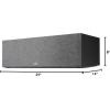 imagePolk Audio Reserve Series R400 Large Center Channel Loudspeaker 1quot Pinnacle Ring Tweeter ampamp Dual 4quot Turbine Cone Woofers HiRes Certified Dolby Atmos ampamp IMAX Enhanced Wall Mountable BlackBlack