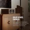 imagePolk Audio Reserve Series R400 Large Center Channel Loudspeaker 1quot Pinnacle Ring Tweeter ampamp Dual 65 Turbine Cone Woofers HiRes Certified Dolby Atmos ampamp IMAX Enhanced Wall Mountable Walnut Brown
