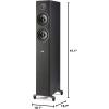 imagePolk Audio Reserve Series R500 Tower Speaker 1quot Pinnacle Ring Tweeter ampamp Dual 525quot Turbine Cone Woofers HiRes Certified Dolby Atmos ampamp IMAX Enhanced for Dynamic Home Theater Audio Walnut BrownBlack