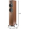 imagePolk Audio Reserve Series R600 Tower Speaker 1quot Pinnacle Ring Tweeter ampamp Dual 65quot Turbine Cone Woofers HiRes Certified Dolby Atmos ampamp IMAX Enhanced for Dynamic Home Theater Audio BlackBrown