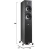 imagePolk Audio Reserve Series R600 Tower Speaker 1quot Pinnacle Ring Tweeter ampamp Dual 65quot Turbine Cone Woofers HiRes Certified Dolby Atmos ampamp IMAX Enhanced for Dynamic Home Theater Audio BlackBlack