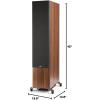 imagePolk Audio Reserve Series R700 Tower Speaker 1quot Tweeter a 65quot Woofers ampamp Dual 8quot LongThrow Drivers HiRes Certified Dolby Atmos ampamp IMAX Enhanced for Dynamic Home Theater Audio Walnut BrownBrown