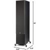 imagePolk Audio Reserve Series R700 Tower Speaker 1quot Tweeter a 65quot Woofers ampamp Dual 8quot LongThrow Drivers HiRes Certified Dolby Atmos ampamp IMAX Enhanced for Dynamic Home Theater Audio Walnut BrownBlack
