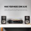 imagePolk Audio T15 Home Theater and Stereo Bookshelf Speakers  Deep Bass Response Dolby and DTS Surround WallMountable Pair BlackBookshelf Speaker
