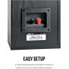 imagePolk Audio T15 Home Theater and Stereo Bookshelf Speakers  Deep Bass Response Dolby and DTS Surround WallMountable Pair BlackBookshelf Speaker