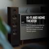 imagePolk Audio T15 Home Theater and Stereo Bookshelf Speakers  Deep Bass Response Dolby and DTS Surround WallMountable Pair BlackTower Speaker