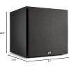 imagePolk Monitor XT30 Compact Center Channel Speaker  HiRes Audio Certified Dolby Atmos ampamp DTSX Compatible 1quot Terylene Tweeter ampamp Dual 525quot Dynamically Balanced Woofer Midnight Black12 Subwoofer XT12