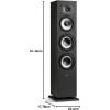 imagePolk Monitor XT30 Compact Center Channel Speaker  HiRes Audio Certified Dolby Atmos ampamp DTSX Compatible 1quot Terylene Tweeter ampamp Dual 525quot Dynamically Balanced Woofer Midnight BlackTower Speaker XT60