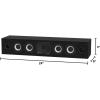 imagePolk Monitor XT30 Compact Center Channel Speaker  HiRes Audio Certified Dolby Atmos ampamp DTSX Compatible 1quot Terylene Tweeter ampamp Dual 525quot Dynamically Balanced Woofer Midnight BlackSlim Center Channel Speaker XT35