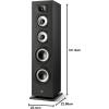 imagePolk Monitor XT30 Compact Center Channel Speaker  HiRes Audio Certified Dolby Atmos ampamp DTSX Compatible 1quot Terylene Tweeter ampamp Dual 525quot Dynamically Balanced Woofer Midnight BlackLarge Tower Speaker XT70