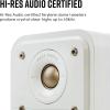 imagePolk Signature Elite ES10 Surround Loudspeaker  HiRes Audio Certified Dolby Atmos ampamp DTSX Compatible 1quot Tweeter ampamp 4quot Woofer Power Port Technology for Effortless Bass Pair Elegant WhiteWashedWhite