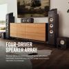 imagePolk Signature Elite ES50 Tower Speaker  HiRes Audio Certified Dolby Atmos ampamp DTSX Compatible 1quot Tweeter ampamp 2 525quot Woofers Power Port Technology for Effortless Bass Contemporary WalnutWalnut