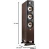 imagePolk Signature Elite ES50 Tower Speaker  HiRes Audio Certified Dolby Atmos ampamp DTSX Compatible 1quot Tweeter ampamp 2 525quot Woofers Power Port Technology for Effortless Bass Contemporary WalnutWalnut