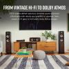 imagePolk Signature Elite ES50 Tower Speaker  HiRes Audio Certified Dolby Atmos ampamp DTSX Compatible 1quot Tweeter ampamp 2 525quot Woofers Power Port Technology for Effortless Bass Contemporary WalnutWalnut