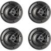 imagePolk Audio VT60 2Way inCeiling Speaker Single Ideal for All Rooms Including Damp and Humid Rooms Like Bathroom Kitchen or Utility Area Easy Installation White Paintable GrilleFourPack