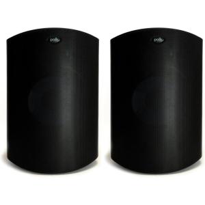 imagePolk Audio Atrium 8 SDI Flagship Outdoor Speaker Black  Use as Single Unit or Stereo Pair Powerful Bass ampamp Broad Sound Coverage Withstands Extreme Weather ampamp TemperatureBlack