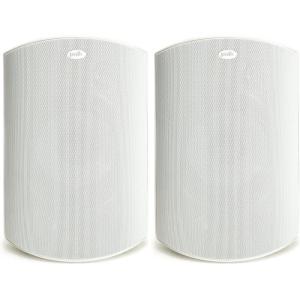 imagePolk Audio Atrium 8 SDI Flagship Outdoor Speaker Black  Use as Single Unit or Stereo Pair Powerful Bass ampamp Broad Sound Coverage Withstands Extreme Weather ampamp TemperatureWhite