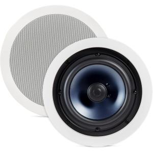 imagePolk Audio RC65i 2Way Premium inWall 65 Speakers Rectangular Indoor Speakers Set of 2 Perfect for Damp and Humid Indoor Placement  Bath Kitchen Covered Porches White Paintable Grille6 Pack