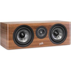 imagePolk Audio Reserve Series R300 Compact Center Channel Loudspeaker for Dynamic Detailed Audio 1quot Pinnacle Ring Tweeter ampamp Dual 525quot Turbine Cone Woofers HiRes Certified Wall Mountable Walnut BrownBrown