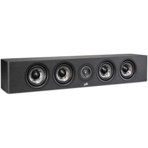 imagePolk Audio Reserve Series R350 Slim Center Channel Loudspeaker Doubles as LeftRight Surround Speaker 1quot Pinnacle Ring Tweeter ampamp Four 4quot Turbine Cone Woofers Dolby Atmos ampamp IMAX Enhanced Walnut BrownBlack