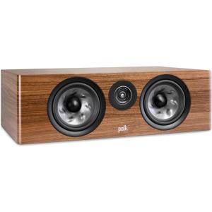 imagePolk Audio Reserve Series R400 Large Center Channel Loudspeaker 1quot Pinnacle Ring Tweeter ampamp Dual 65 Turbine Cone Woofers HiRes Certified Dolby Atmos ampamp IMAX Enhanced Wall Mountable Walnut Brown