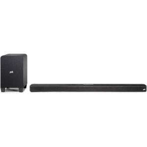 imagePolk Audio Signa S3 Sound Bar for TV ampamp Wireless Subwoofer with Builtin Chromecast ampamp Google Assistant LowProfile Design Works with 8K 4K ampamp HD TVs Bluetooth and Wireless StreamingS4 Soundbar  Subwoofer w Dolby Atmos