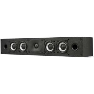 imagePolk Monitor XT30 Compact Center Channel Speaker  HiRes Audio Certified Dolby Atmos ampamp DTSX Compatible 1quot Terylene Tweeter ampamp Dual 525quot Dynamically Balanced Woofer Midnight BlackSlim Center Channel Speaker XT35