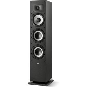 imagePolk Monitor XT30 Compact Center Channel Speaker  HiRes Audio Certified Dolby Atmos ampamp DTSX Compatible 1quot Terylene Tweeter ampamp Dual 525quot Dynamically Balanced Woofer Midnight BlackTower Speaker XT60