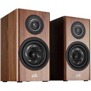 imagePolk Reserve R100 Small Bookshelf Speaker for Dynamic Detailed Home Theater Audio 1quot Pinnacle Ring Tweeter ampamp 525quot Turbine Cone Woofer HiRes Dolby Atmos ampamp IMAX Enhanced Wall Mountable BlackWalnut