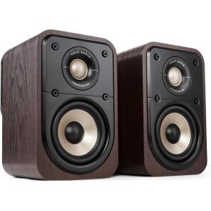 imagePolk Signature Elite ES10 Surround Loudspeaker  HiRes Audio Certified Dolby Atmos ampamp DTSX Compatible 1quot Tweeter ampamp 4quot Woofer Power Port Technology for Effortless Bass Pair Elegant WhiteWashedWalnut